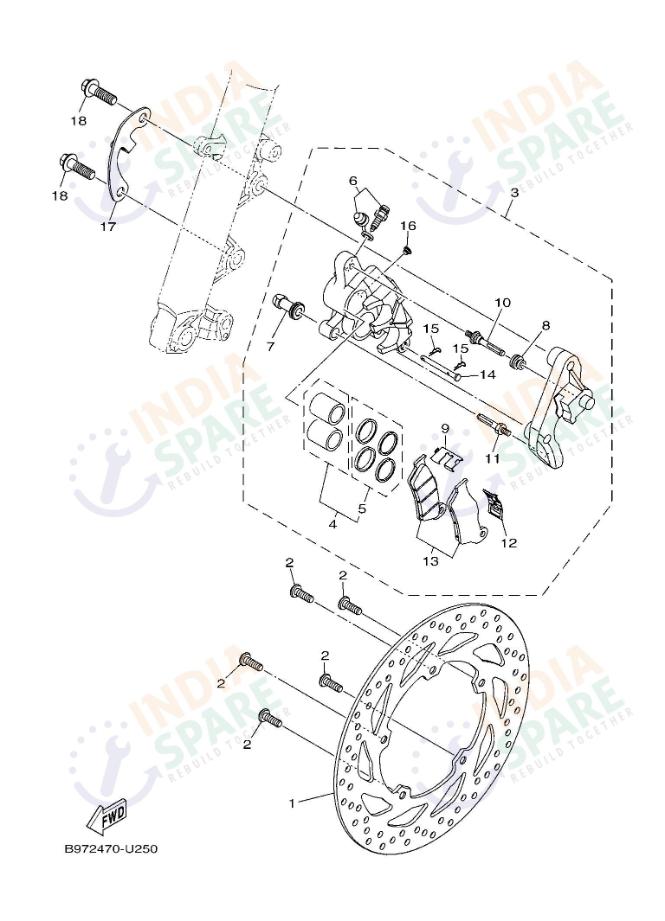 FRONT BRAKE CALIPER